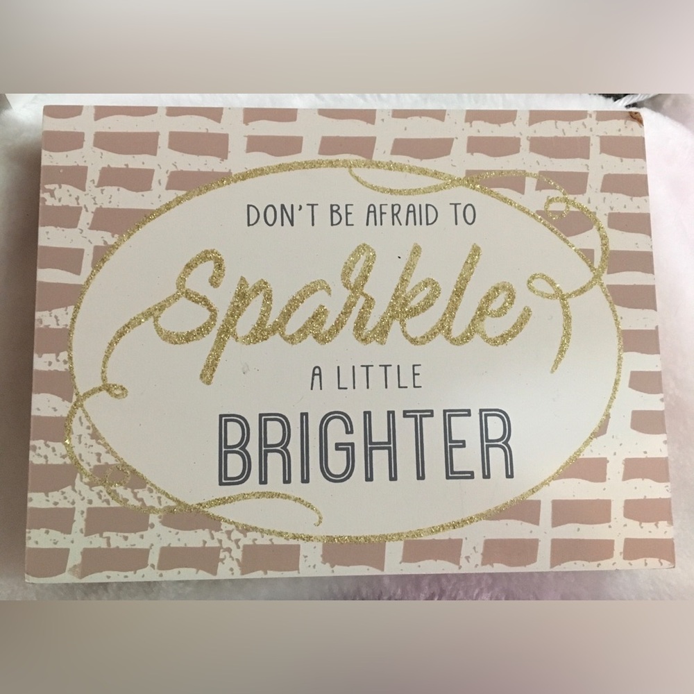 Inspirational Wall Art with Gold Accents